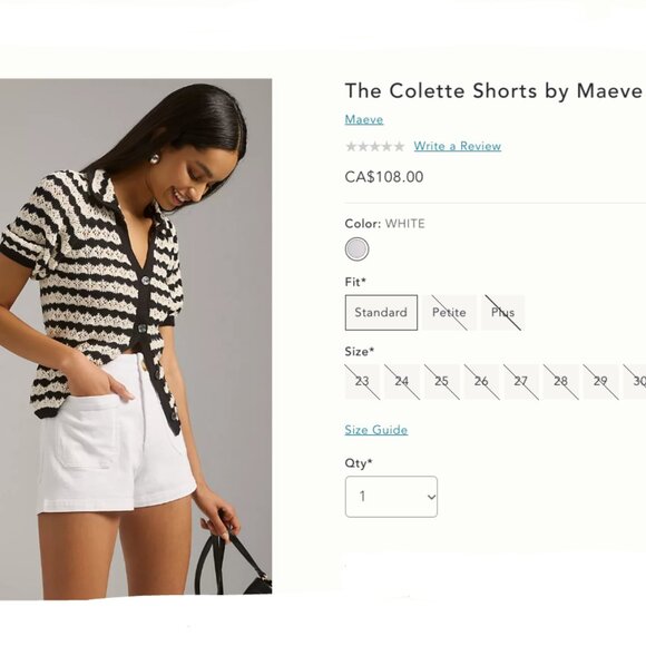 Brand New The Colette Shorts by Maeve - Picture 9 of 15